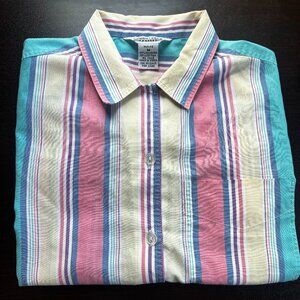 Vintage 90s Button Down Tshirt Size M